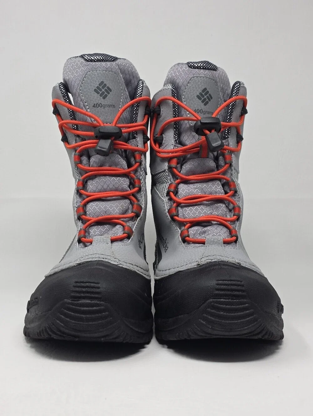 Columbia Youth Bugaboot Plus Iv Omni Heat Snow Boot Gray Boys Size 6 Pre-owned